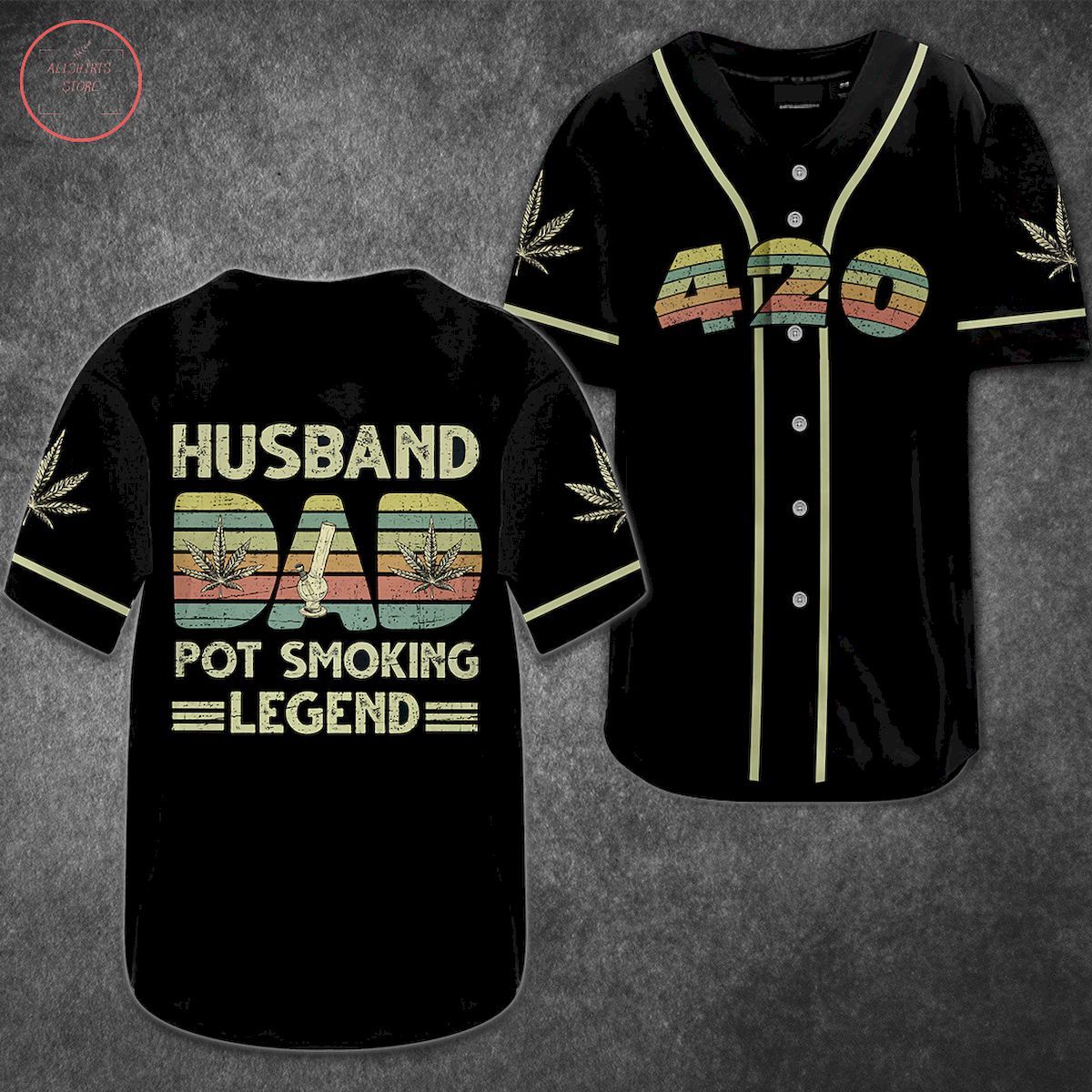 Weed Husband Legend Baseball Jersey