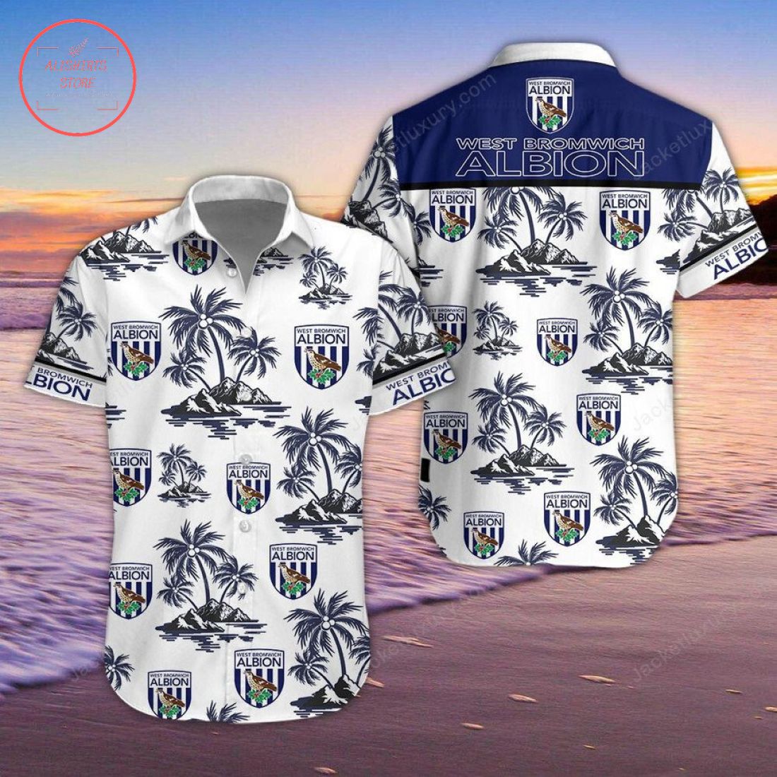 West Bromwich Albion FC Hawaiian Shirt and Shorts