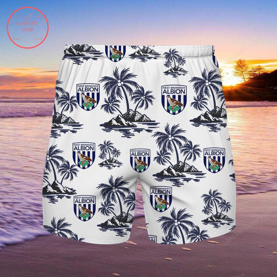 West Bromwich Albion FC Hawaiian Shirt and Shorts