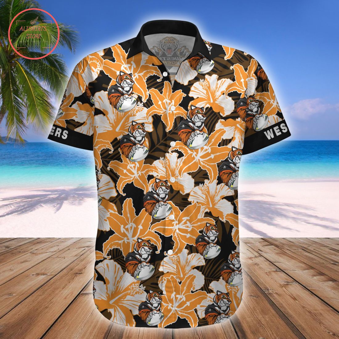 Wests Tigers Mascot Hawaiian Shirt