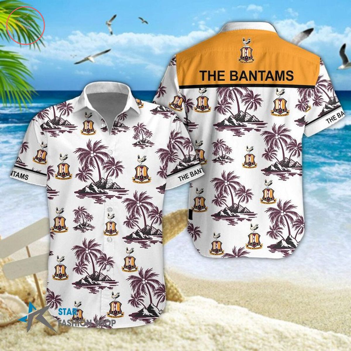 AFC Bradford City Hawaiian Shirt and Short