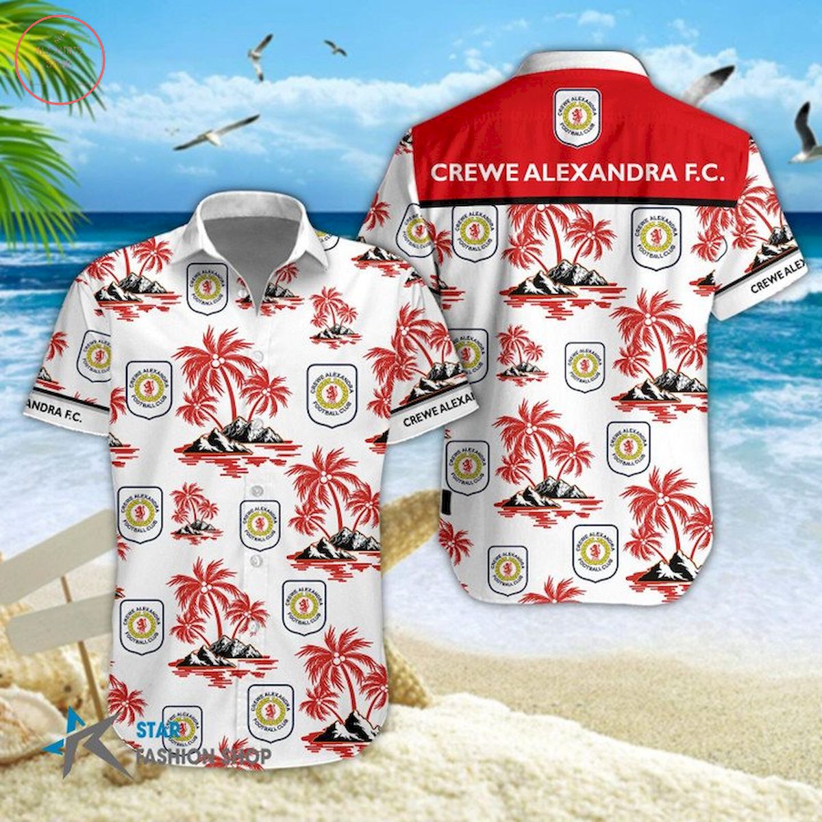 AFC Crewe Alexandra Hawaiian Shirt and Short