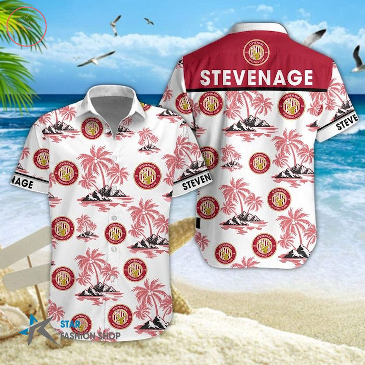Stevenage Football Club Hawaiian Shirt and Short