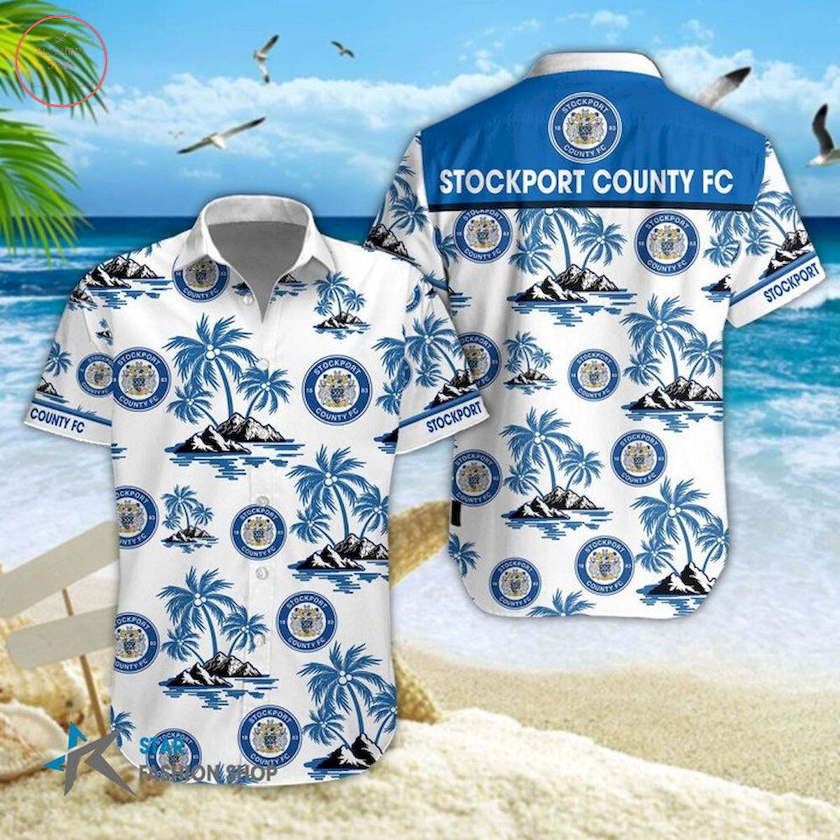 Stockport County F.C. Hawaiian Shirt and Short