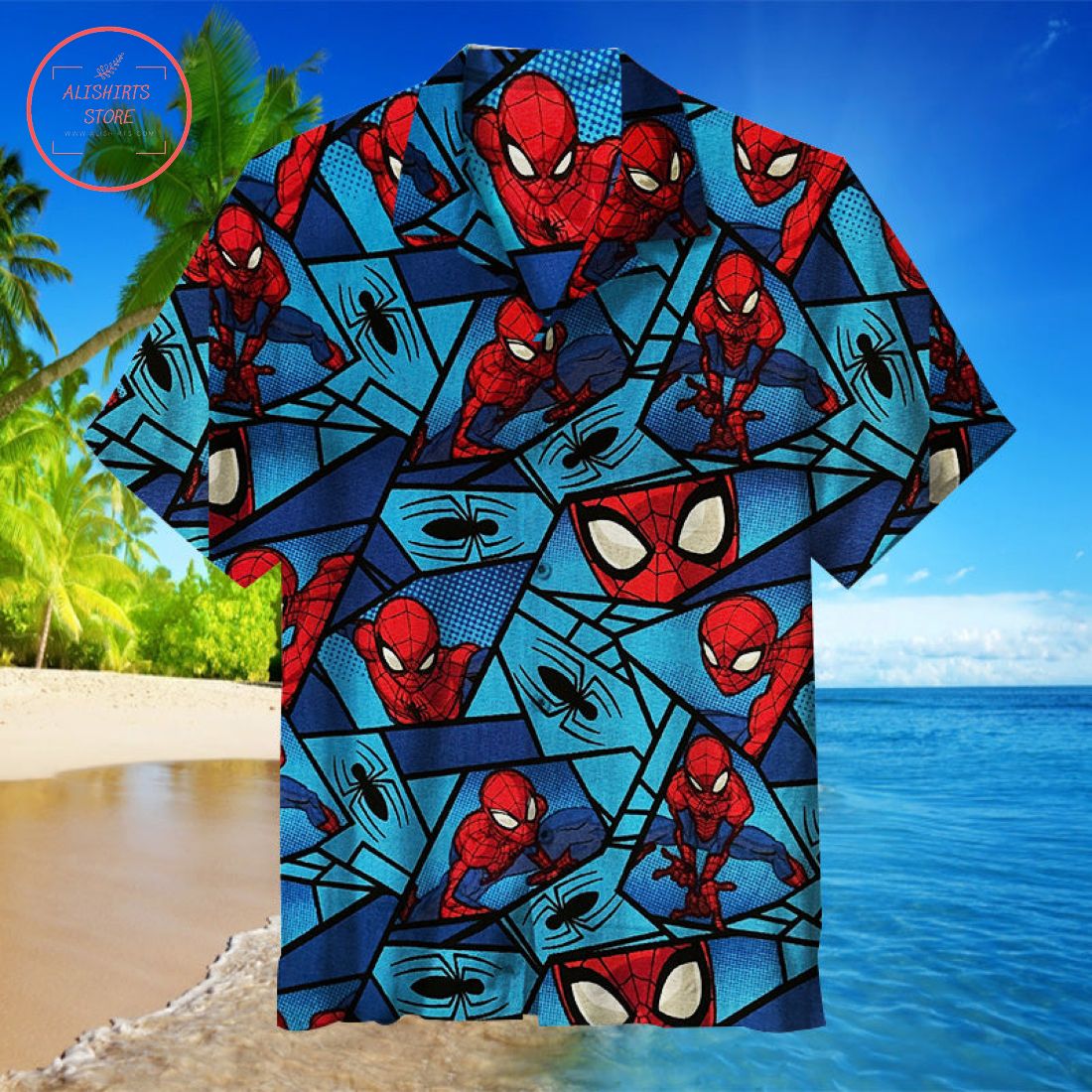 Amazing Spiderman Hawaiian Shirt