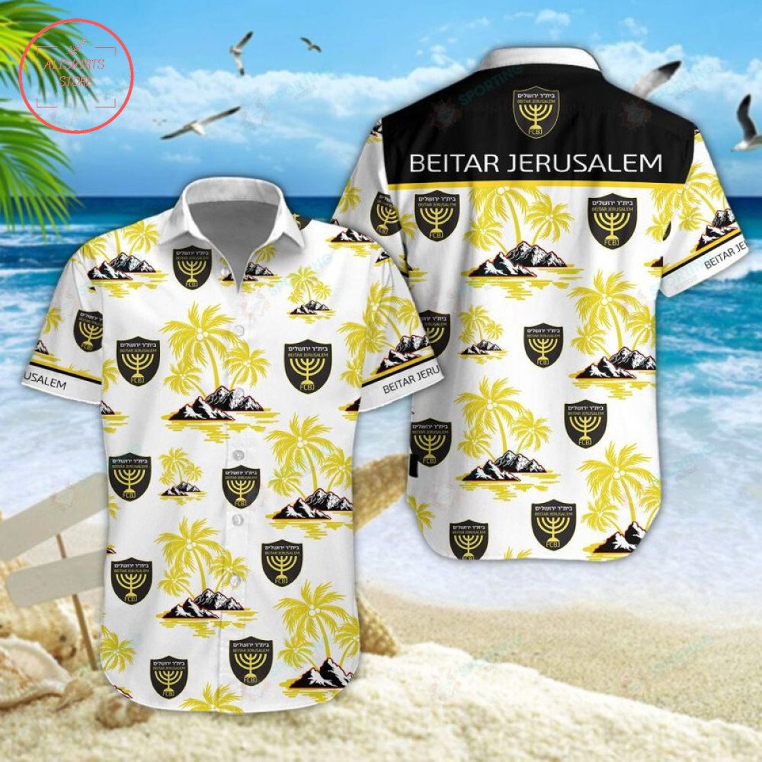 Beitar Jerusalem FC Hawaiian Shirt and Shorts