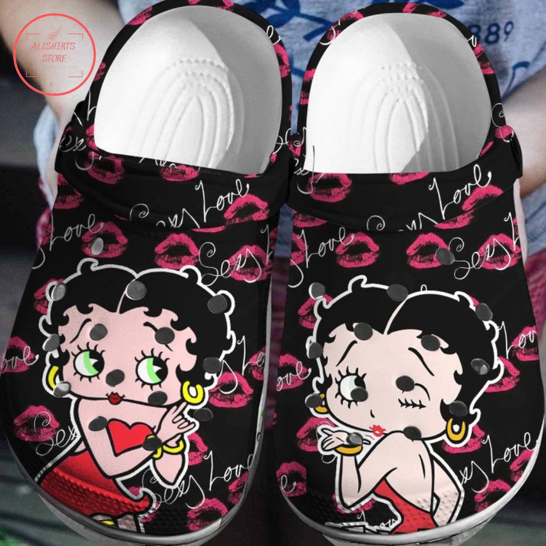 Betty Boop Crocs Clog Shoes