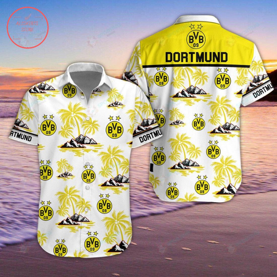 Borussia Dortmund Hawaiian Shirt and Shorts