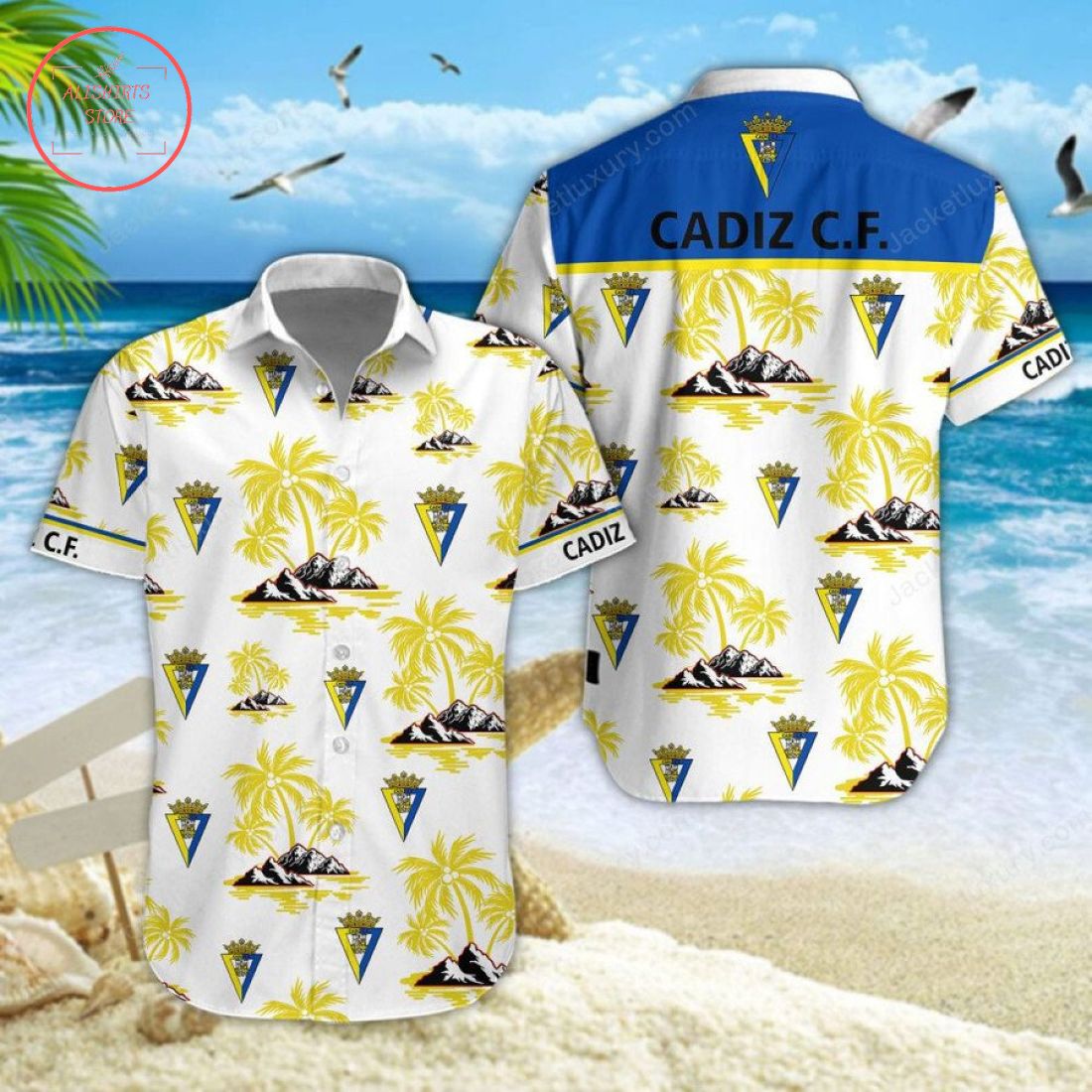 Cadiz CF Hawaiian Shirt and Shorts