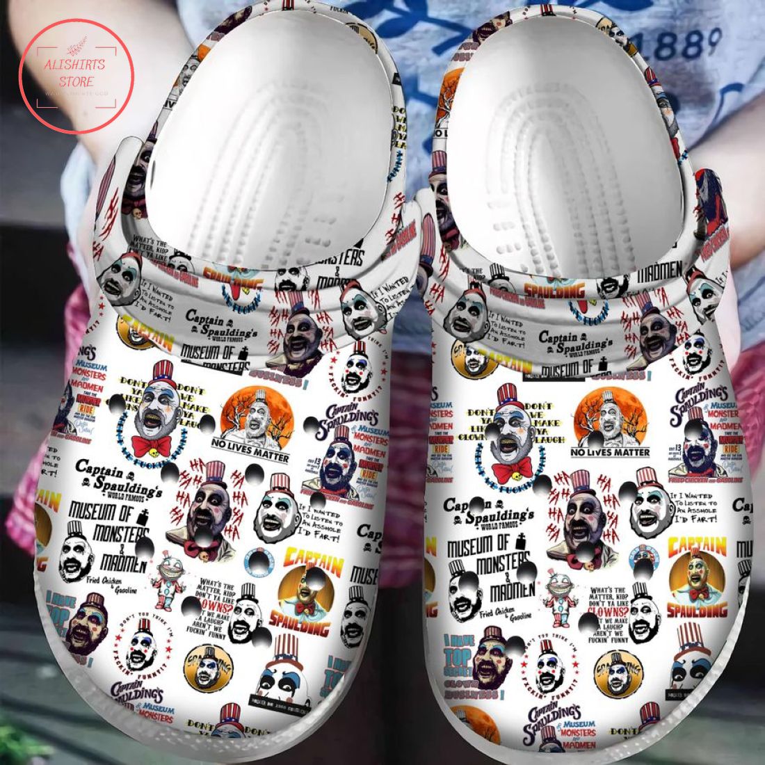 Captain Spaulding Halloween Crocs Crocband Clog