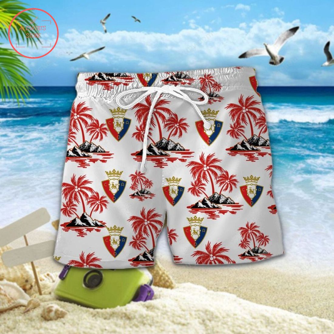 Club Atletico Osasuna Hawaiian Shirt and Shorts