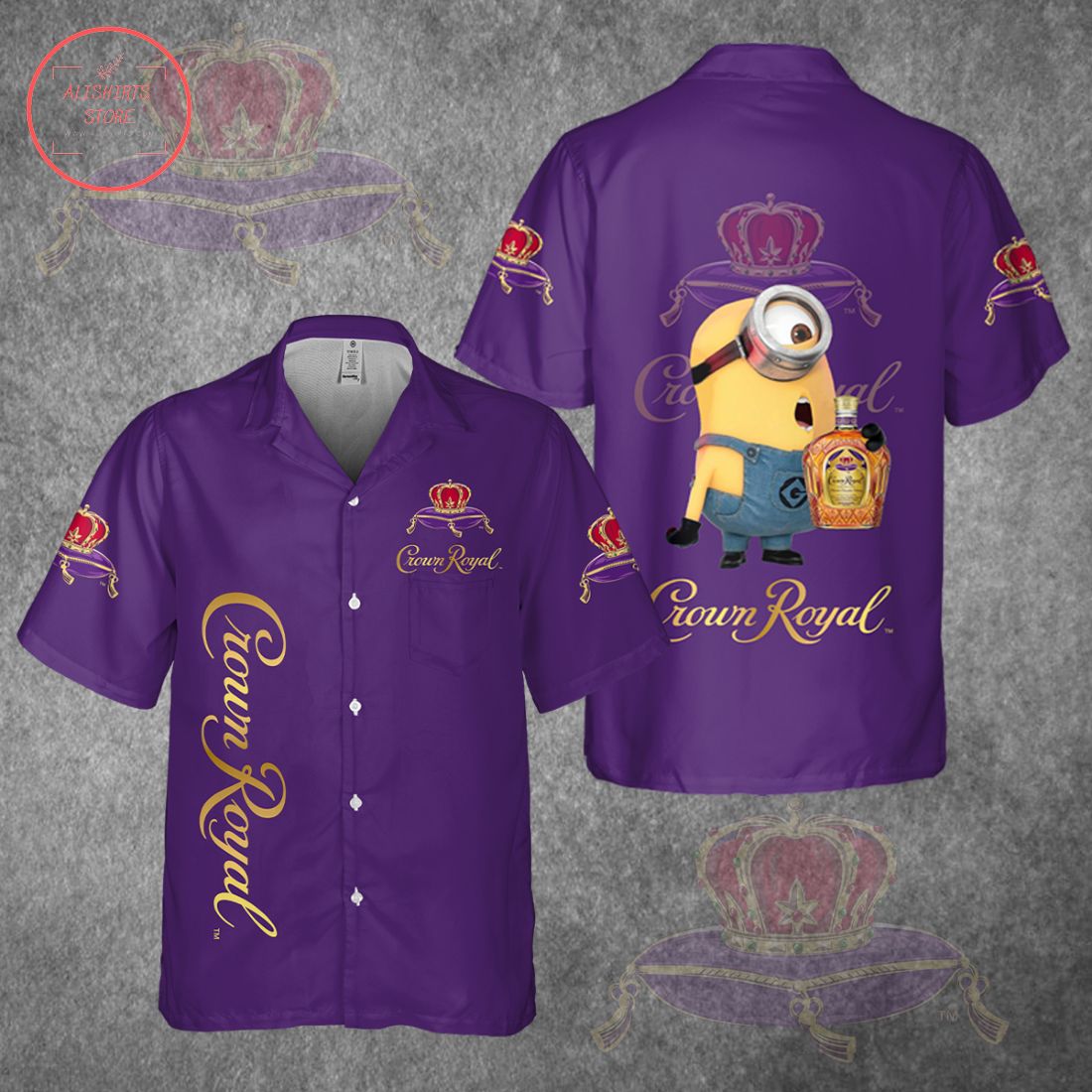 Crown Royal Minion Hawaiian Shirt