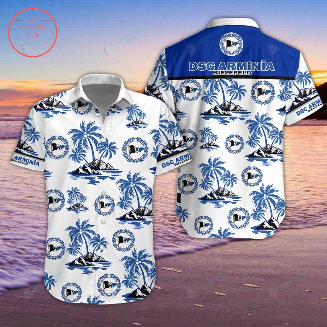 DSC Arminia Bielefeld Hawaiian Shirt and Shorts