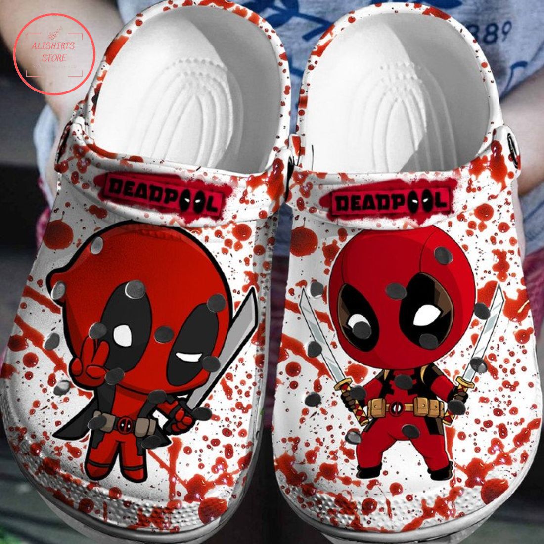 Deadpool Crocs Crocband Clog Shoes
