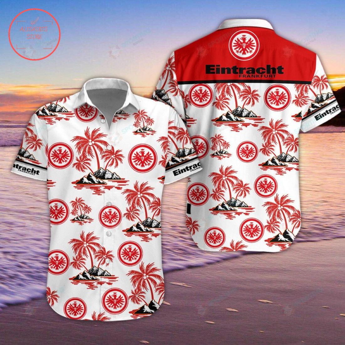 Eintracht Frankfurt Hawaiian Shirt and Shorts