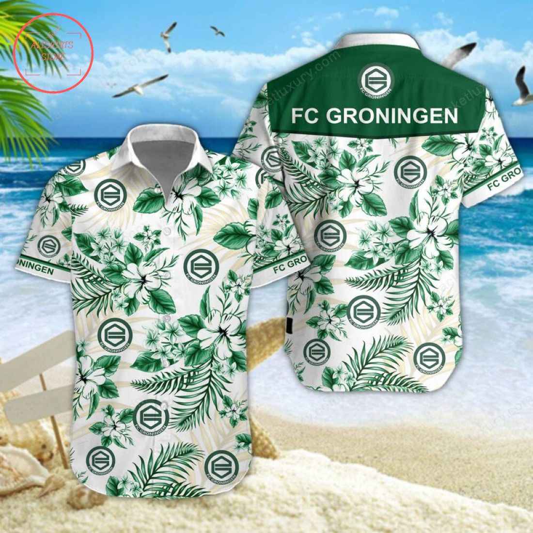 FC Groningen Hawaiian Shirt and Shorts