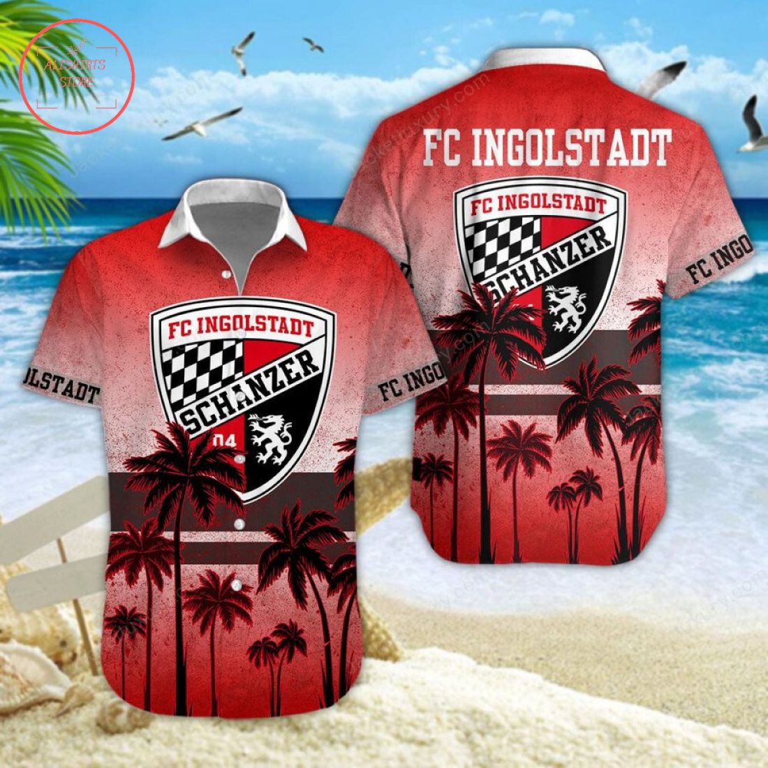 FC Ingolstadt Hawaiian Shirt and Shorts