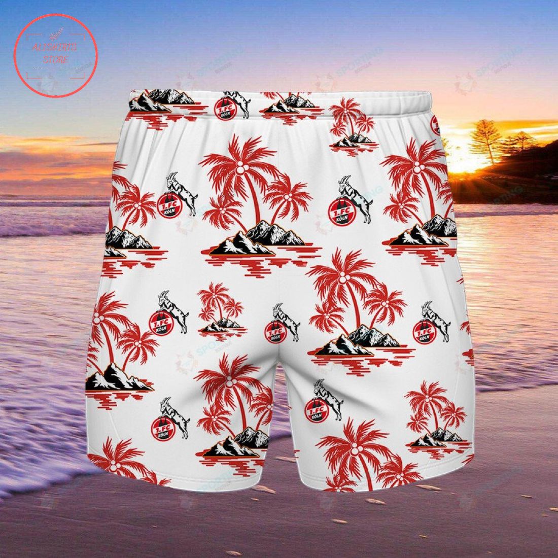 FC Koln Hawaiian Shirt and Shorts