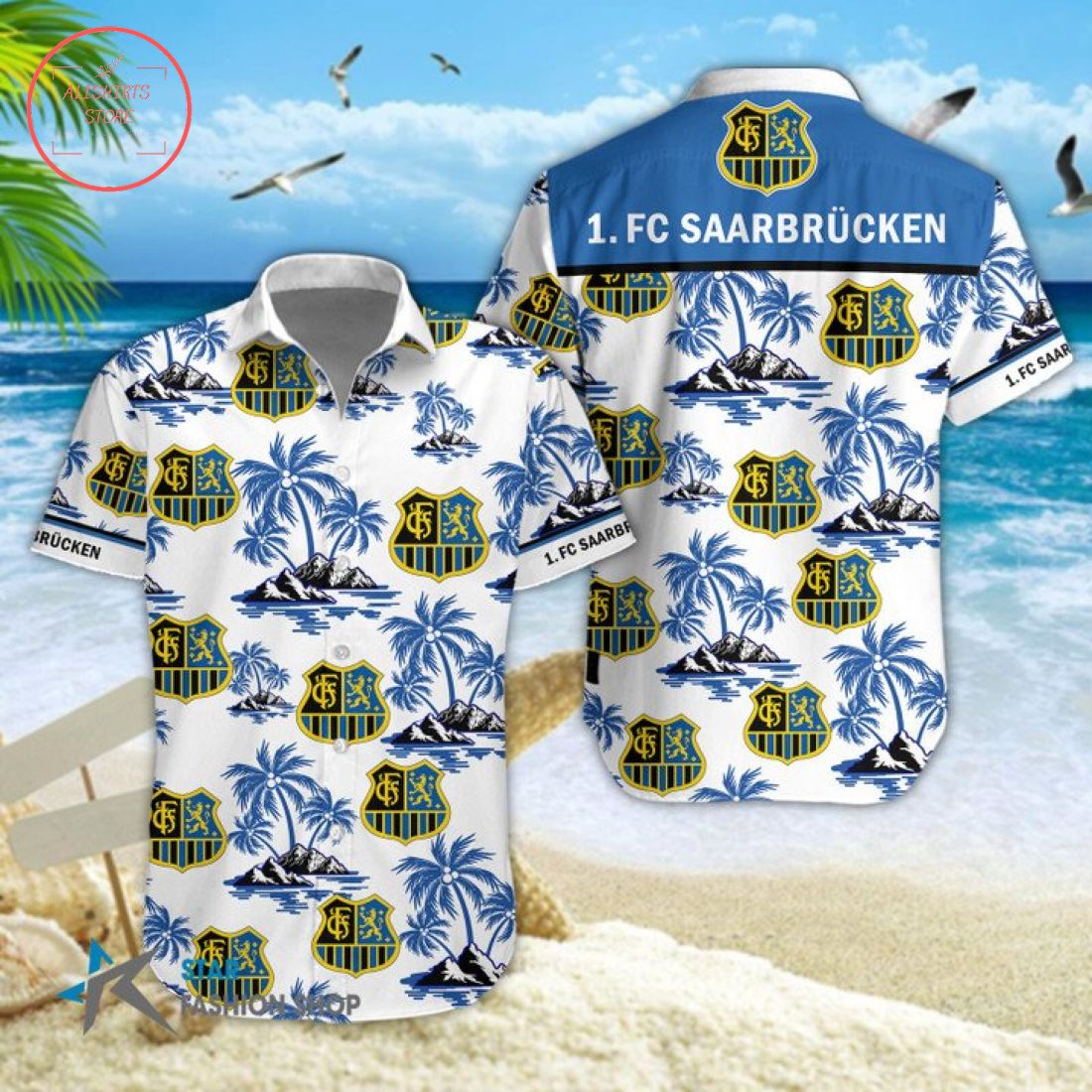 FC Saarbrucken Hawaiian Shirt and Shorts