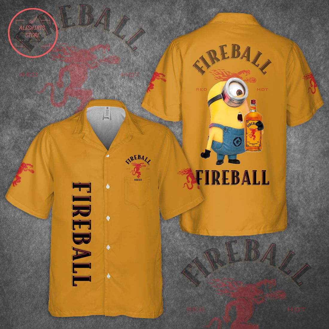 Fireball Minion Hawaiian Shirt