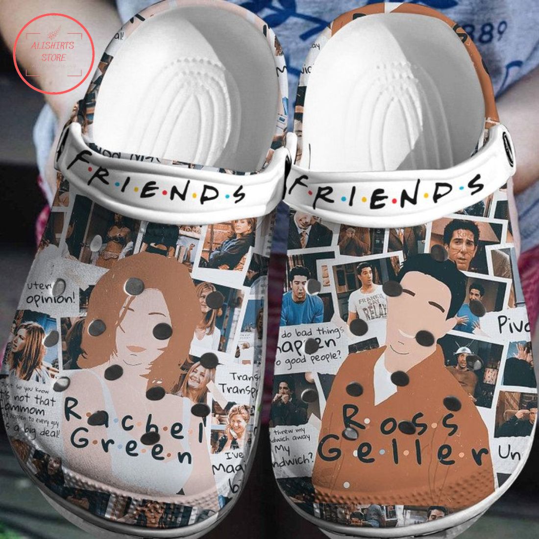 Friends Rachel and Ross Crocs Crocband Clog