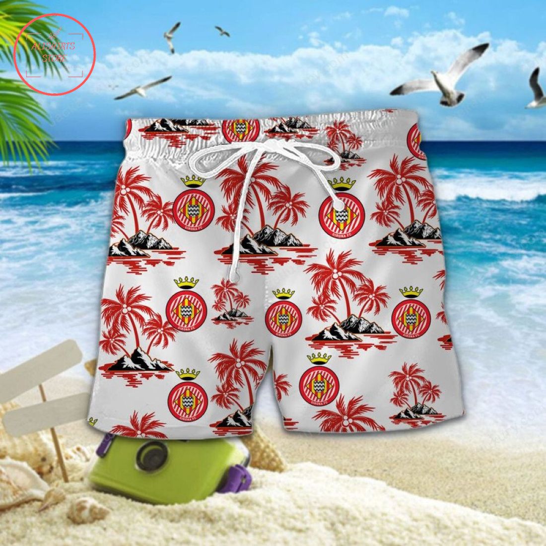 Girona FC Hawaiian Shirt and Shorts