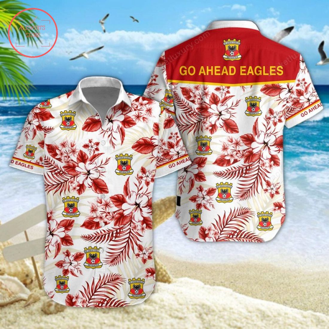 Go Ahead Eagles Hawaiian Shirt and Shorts