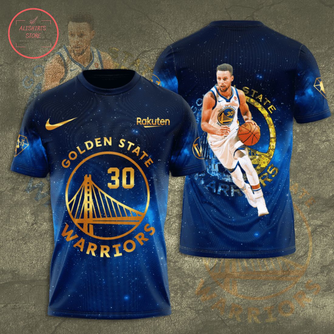 Golden State Warriors Stephen Curry T-shirt 3d