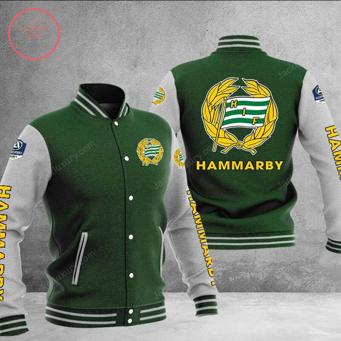 Hammarby Fotboll Baseball Varsity Jacket