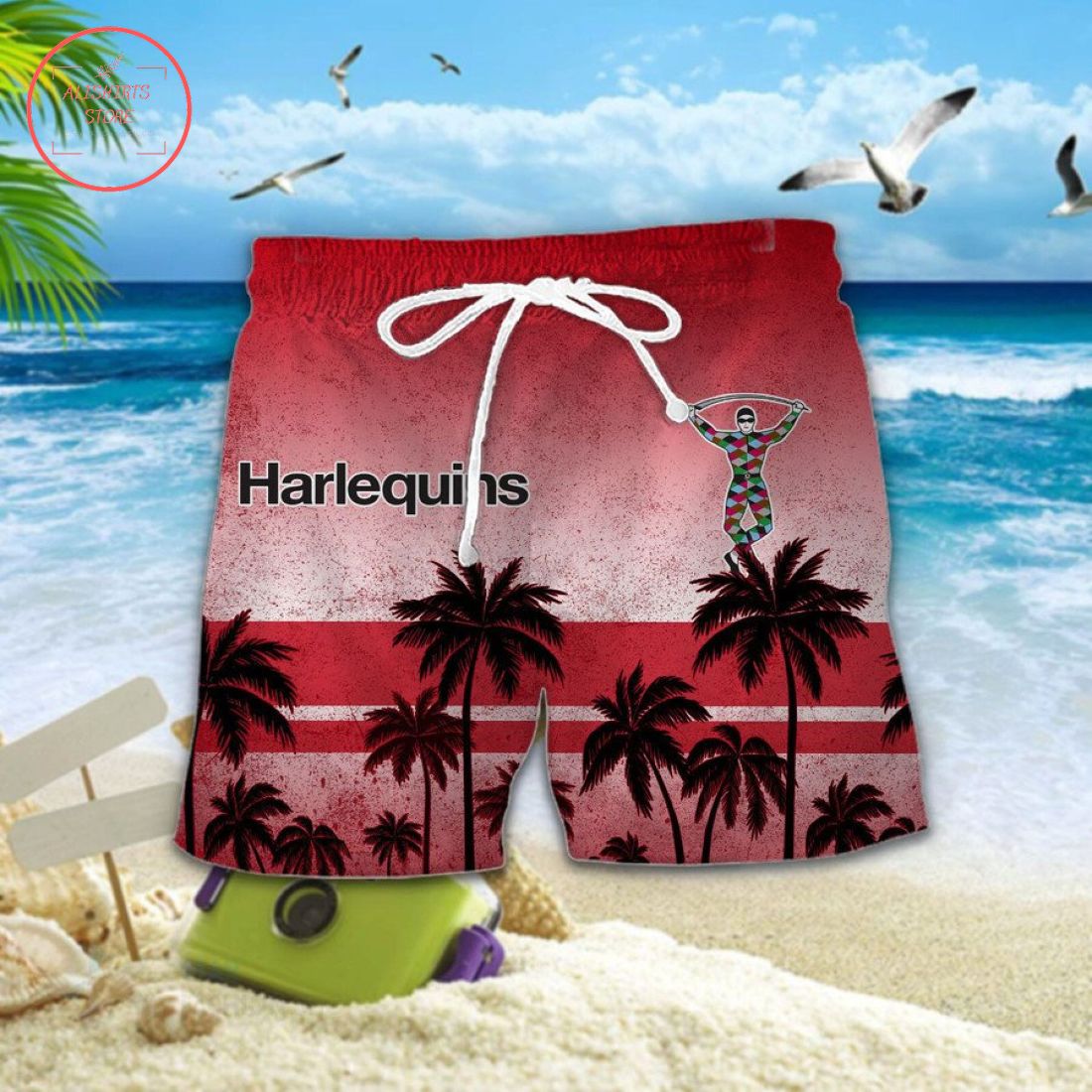 Harlequins Hawaiian Shirt and Shorts