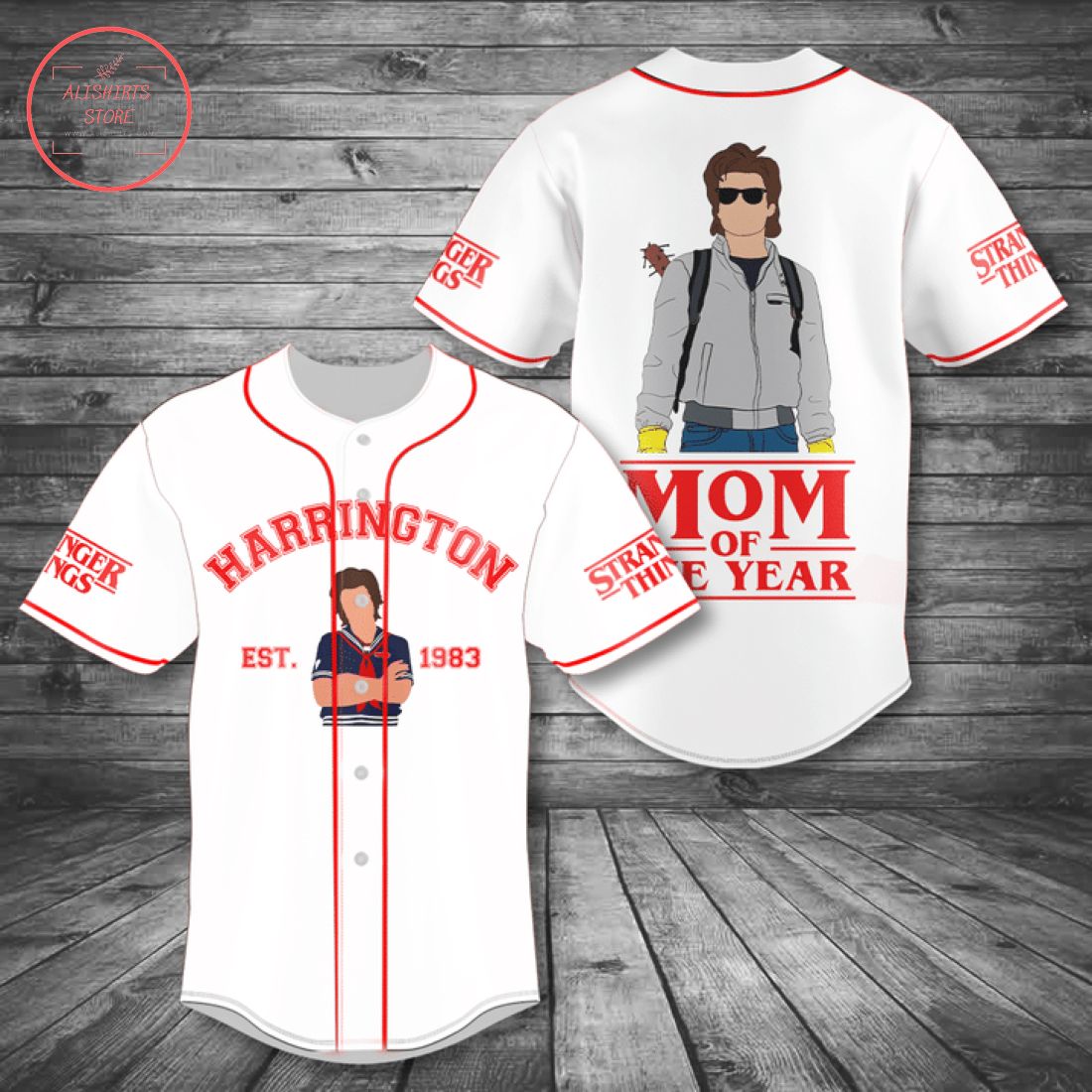 Harrington Mom Of The Year Baseball Jersey