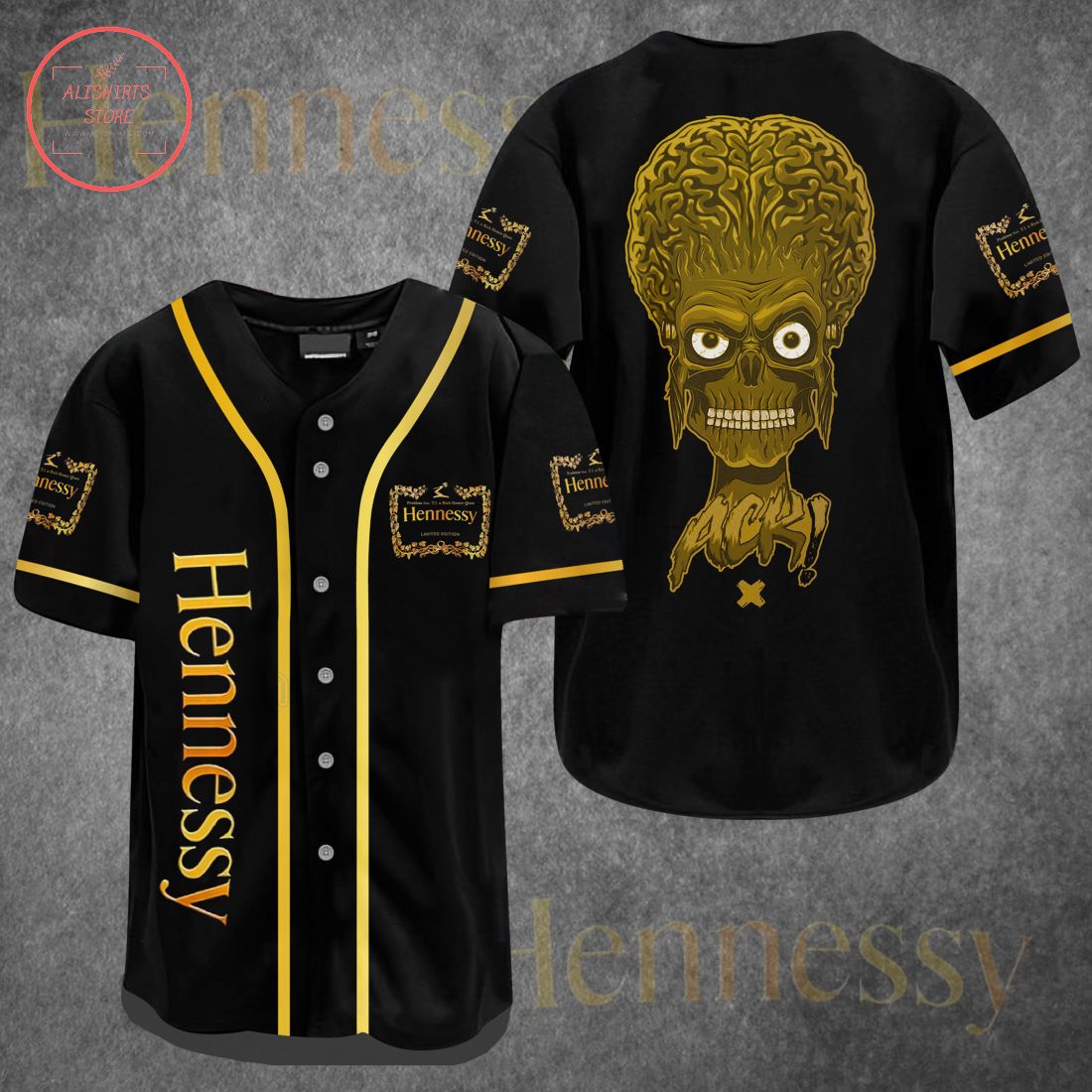 Hennessy Mars Attacks Baseball Jersey