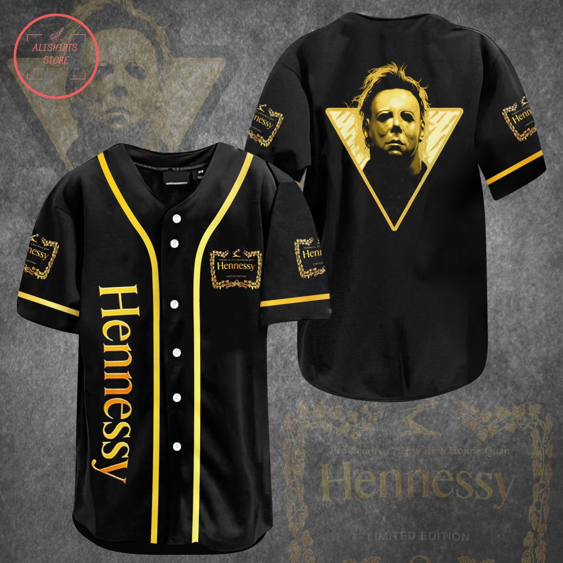 Hennessy Retro Halloween Baseball Jersey