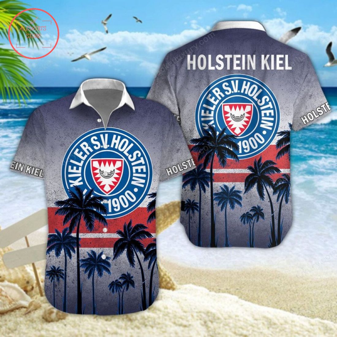 Holstein Kiel Hawaiian Shirt and Shorts