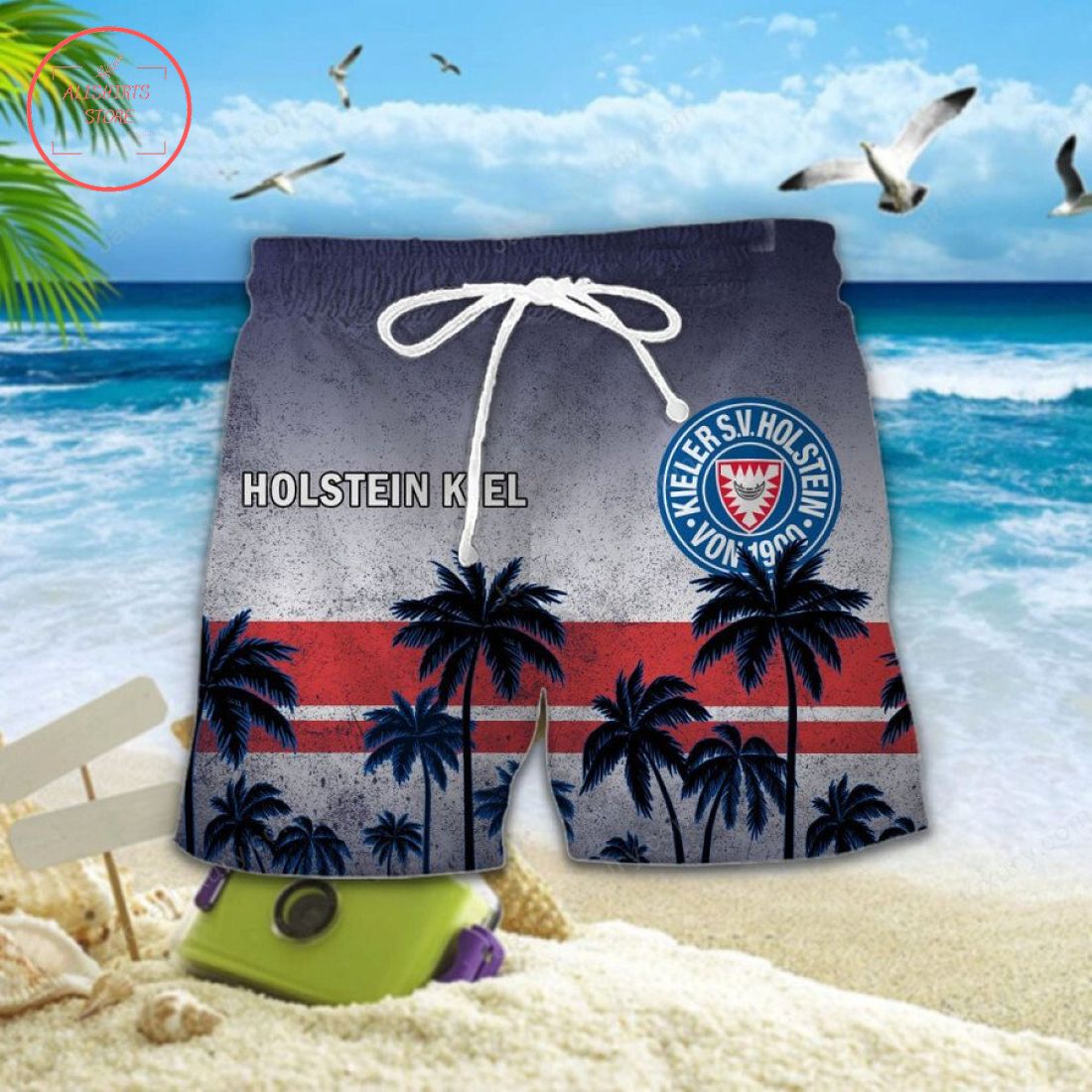 Holstein Kiel Hawaiian Shirt and Shorts