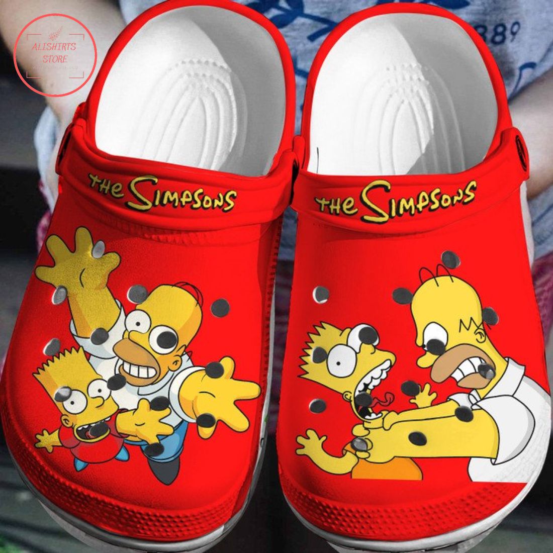 Homer and Bart Simpson Crocs Crocband