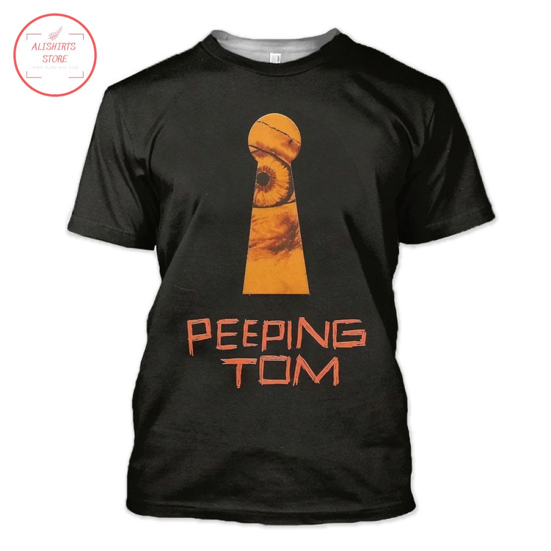 Horror Movie Keyhole Peeping Tom T-Shirt 3d