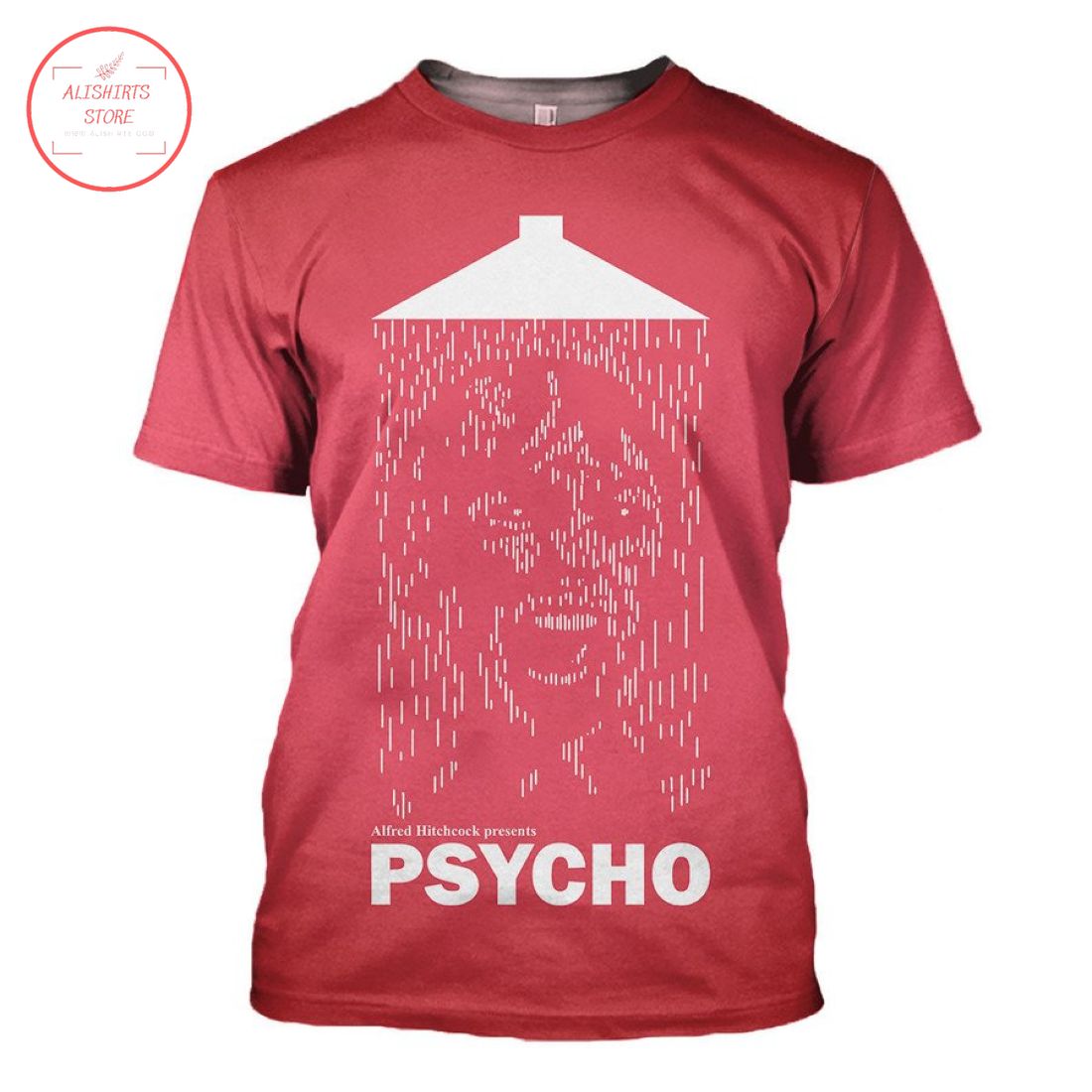 Horror Movies The Bathroom Psycho T-Shirt 3d