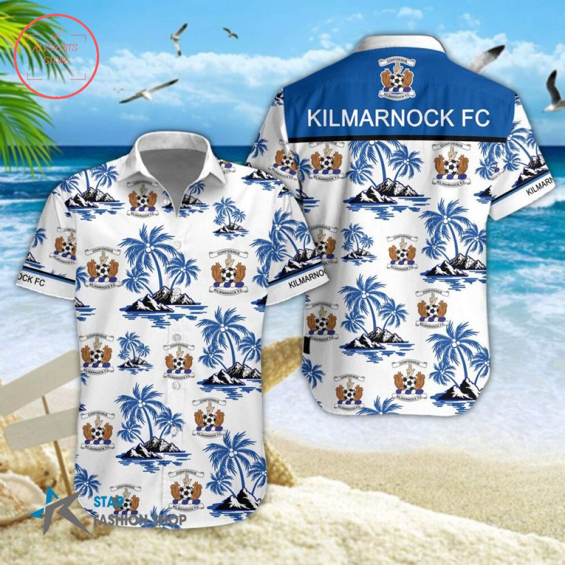 Kilmarnock FC Hawaiian Shirt and Shorts