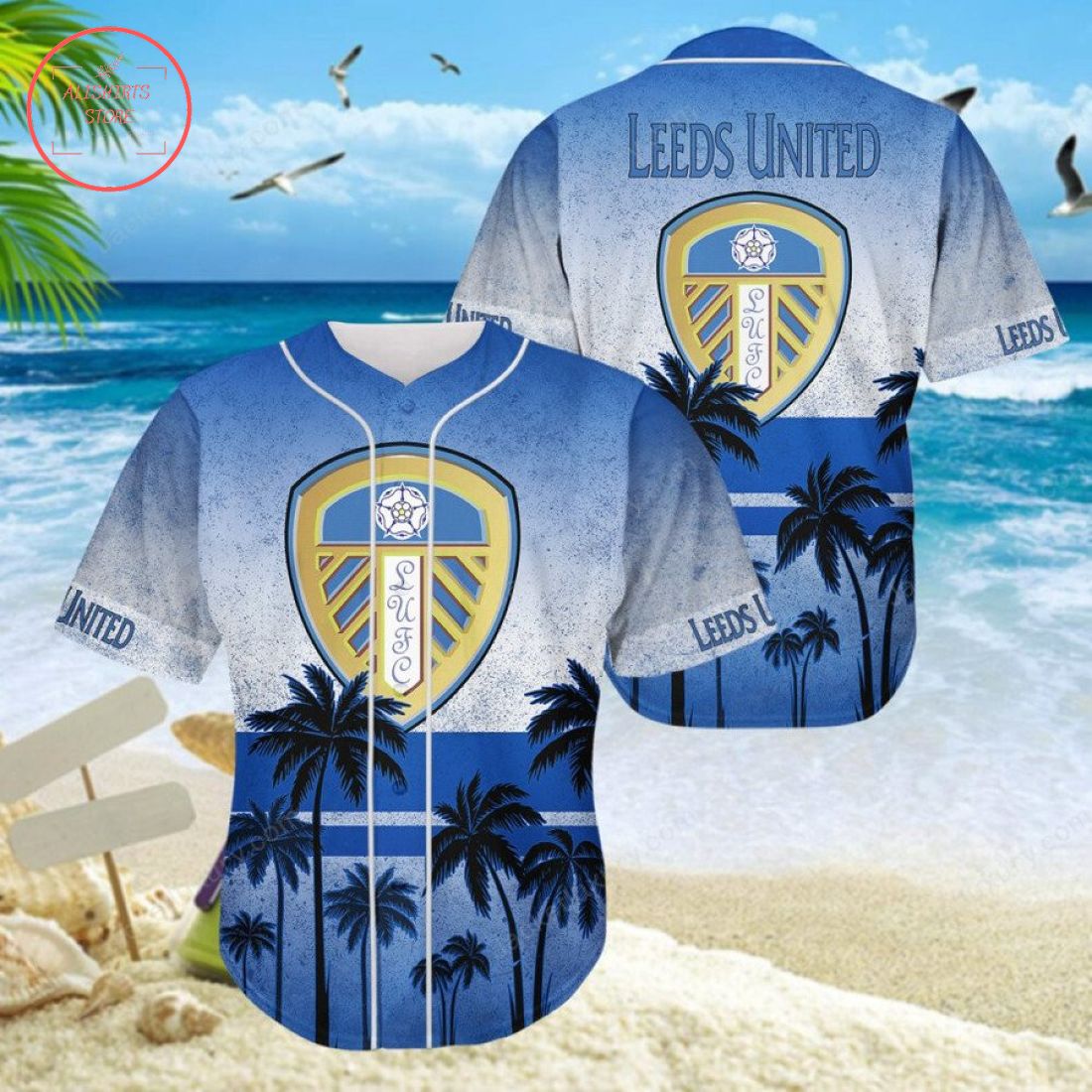 Leeds United FC Baseball Jersey