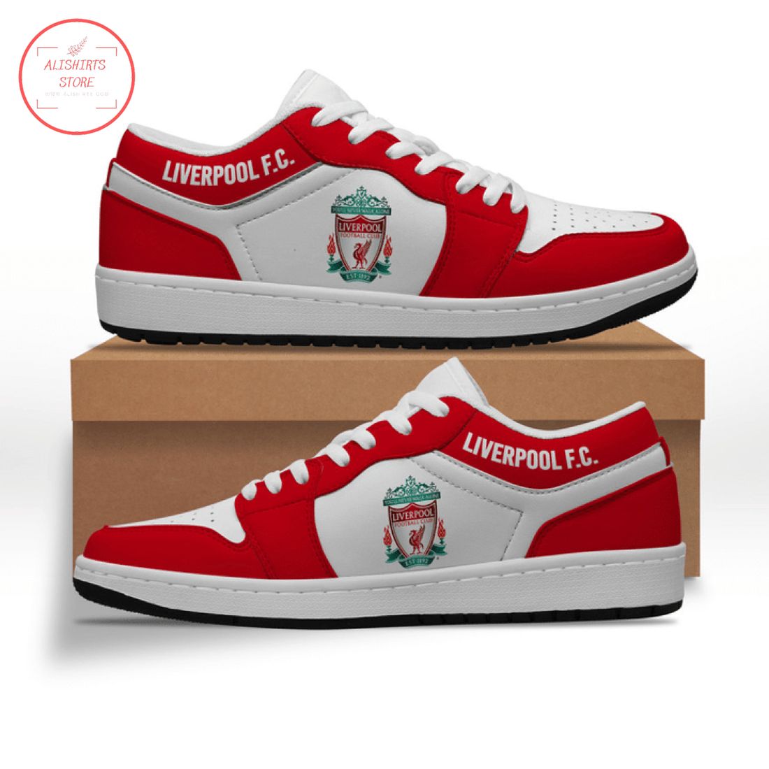 Liverpool FC Low Air Jordan 1 Sneakers