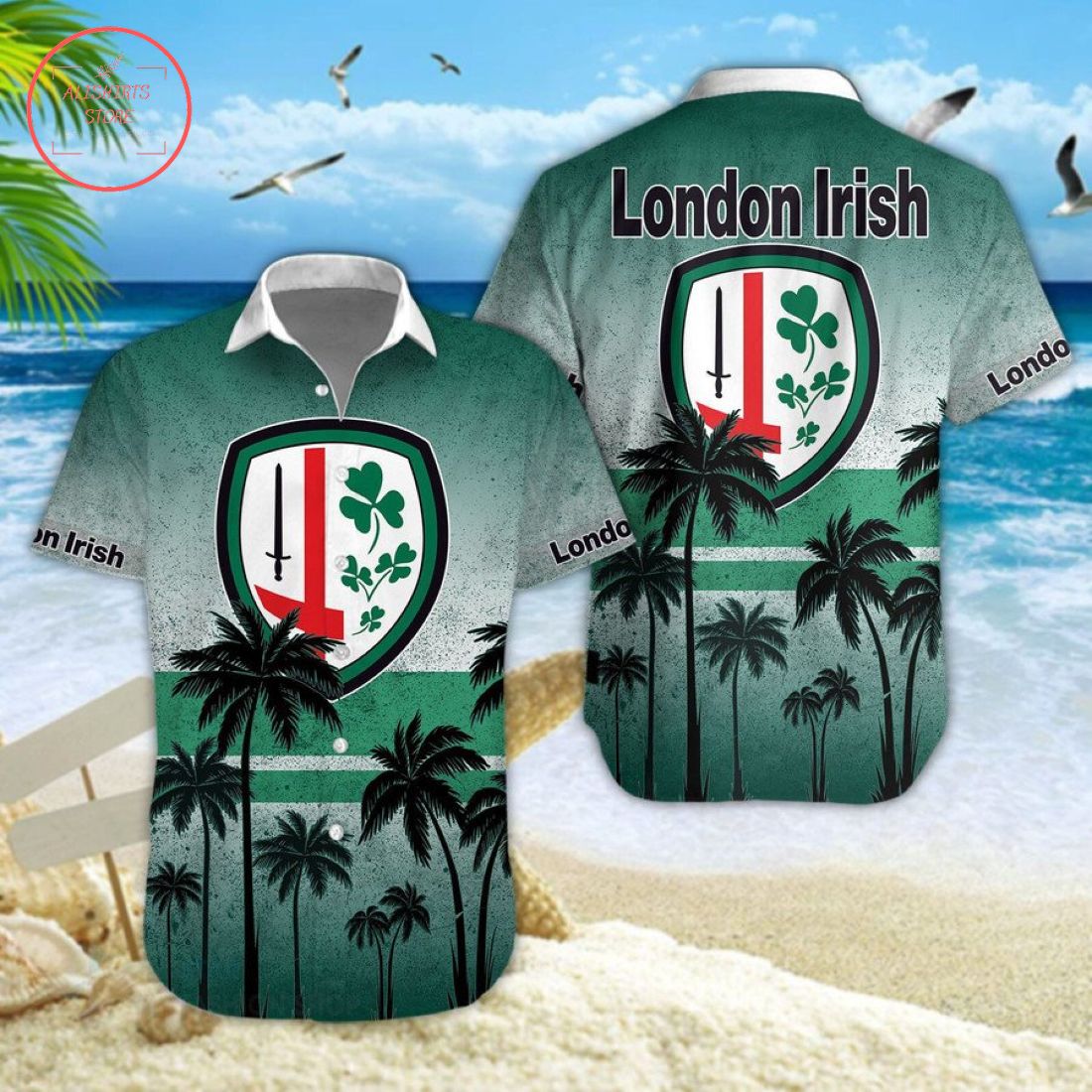 London Irish Hawaiian Shirt and Shorts