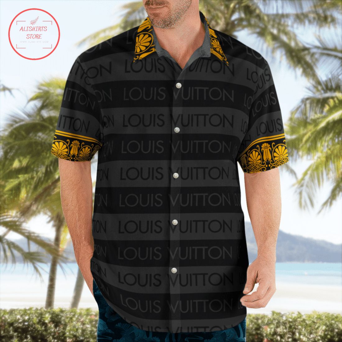 Louis Vuitton Paris Hawaiian Shirt and Shorts