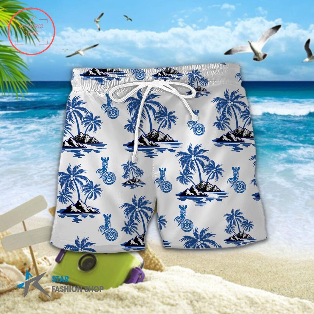 MSV Duisburg Hawaiian Shirt and Beach Shorts