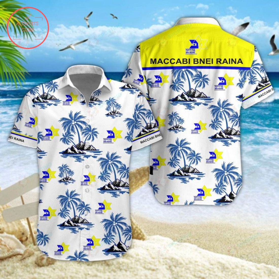 Maccabi Bnei Raina Hawaiian Shirt and Shorts