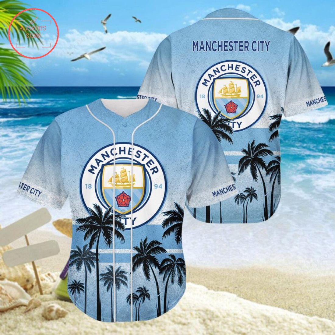 Manchester City FC Baseball Jersey