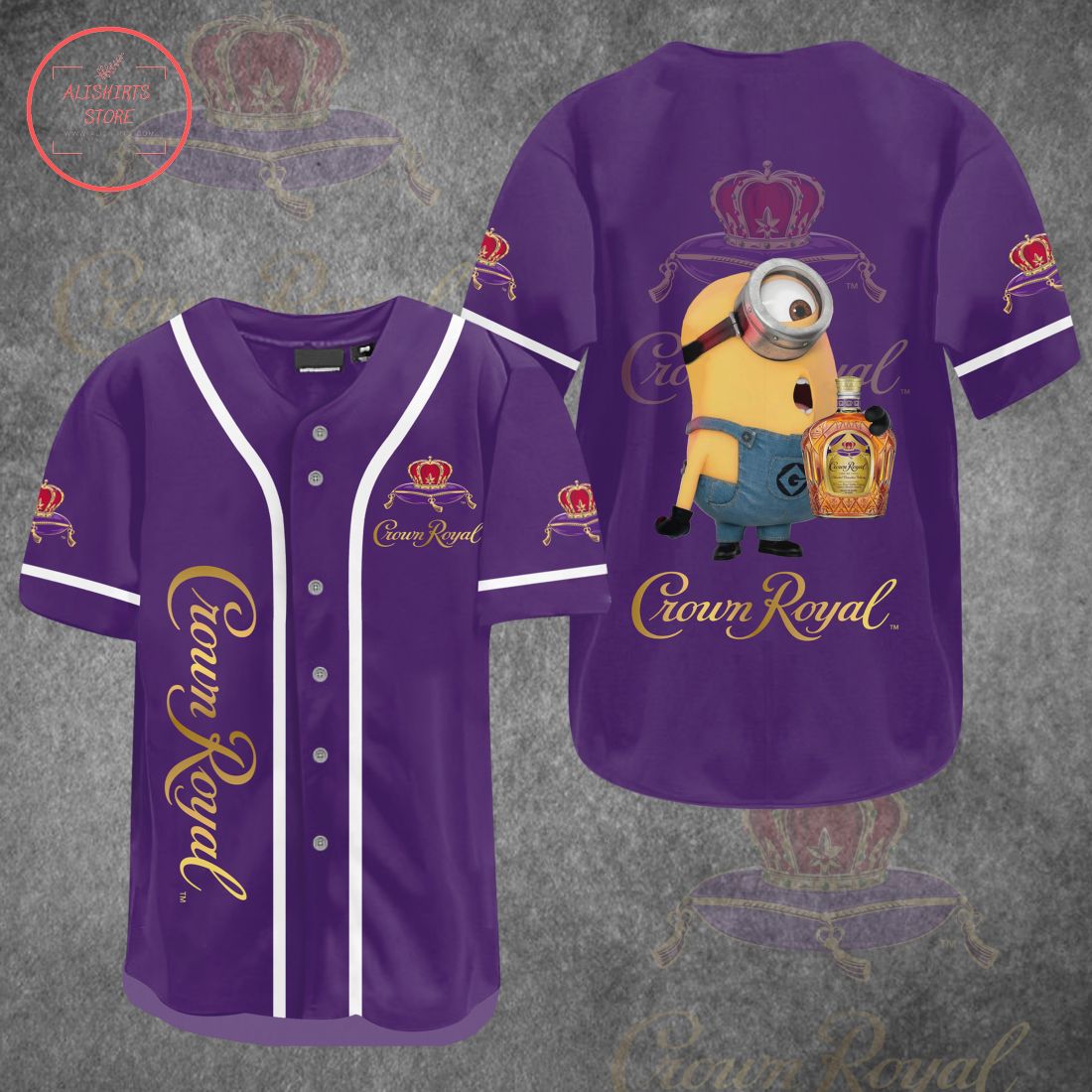 Minion Crown Royal Baseball Jersey