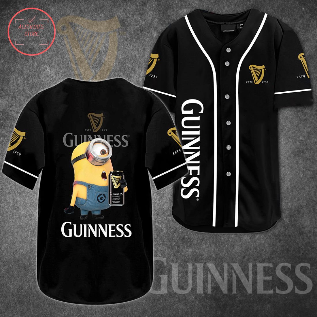 Minion Guinness Baseball Jersey