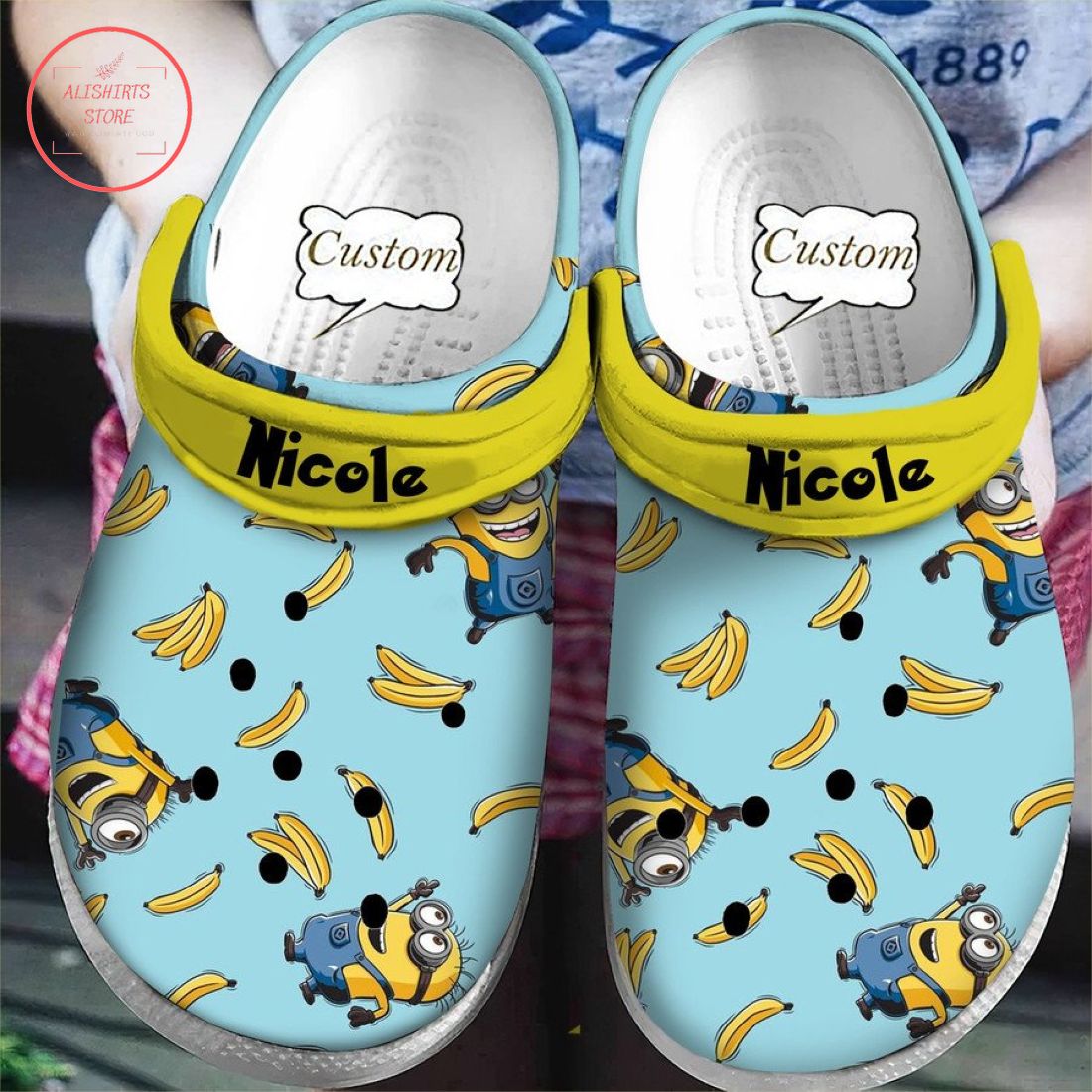 Minions Banana Custom Crocs Crocband Clog