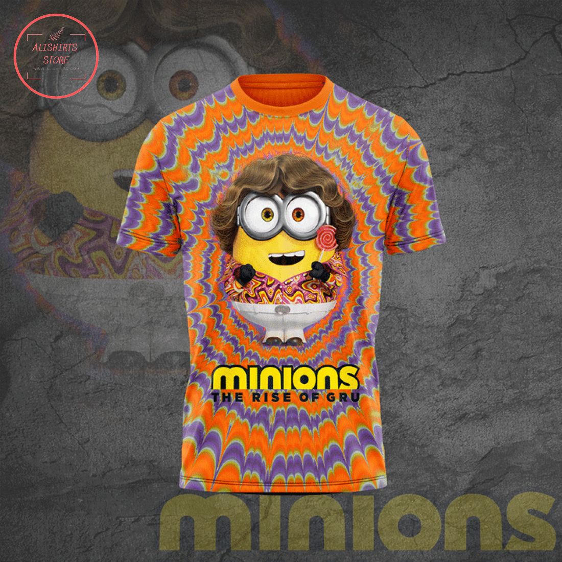 Minions The Rise Of Gru Tie Dye T-Shirt 3d